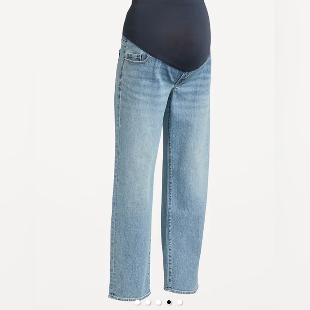 🚼 Maternity Old Navy Full Panel Wide Leg Blue Women's Jeans Size 20